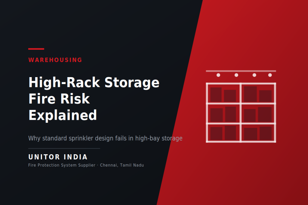 High-rack warehouse storage fire protection — Unitor India